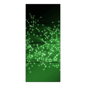 1 x 4 Mur d'images LED