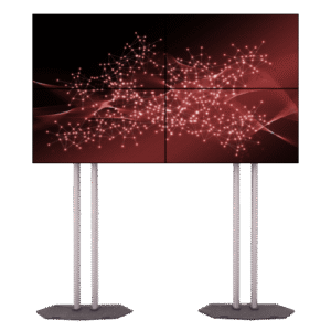 2 x 2 Mur d'images LED FHD sur support de sol